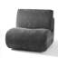 Fauteuil d'appoint pivotant rembourré avec dossier amovible Caleb-1881840412