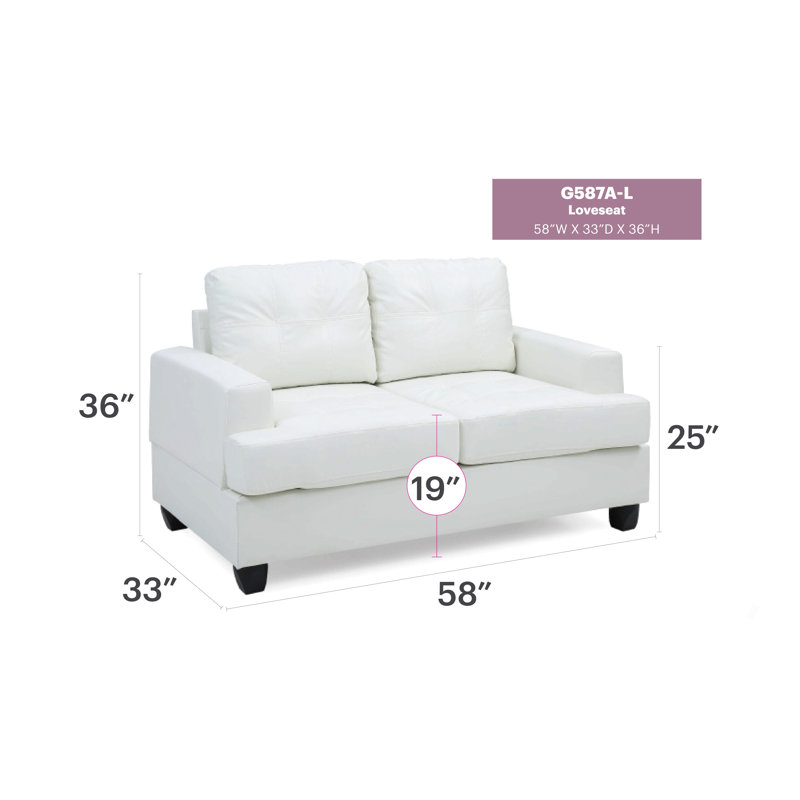 Causeuse charmante et transitionnelle blanche