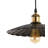 Shari 1 - Light Brass Gold/Black Single Pendant