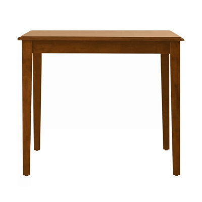 Solid Rubberwood Rectangular Dining Table for 6 Guests in Walnut