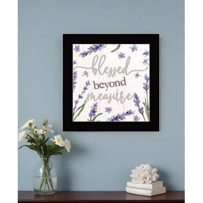 «Blessed Beyond Mesure», impression murale encadrée