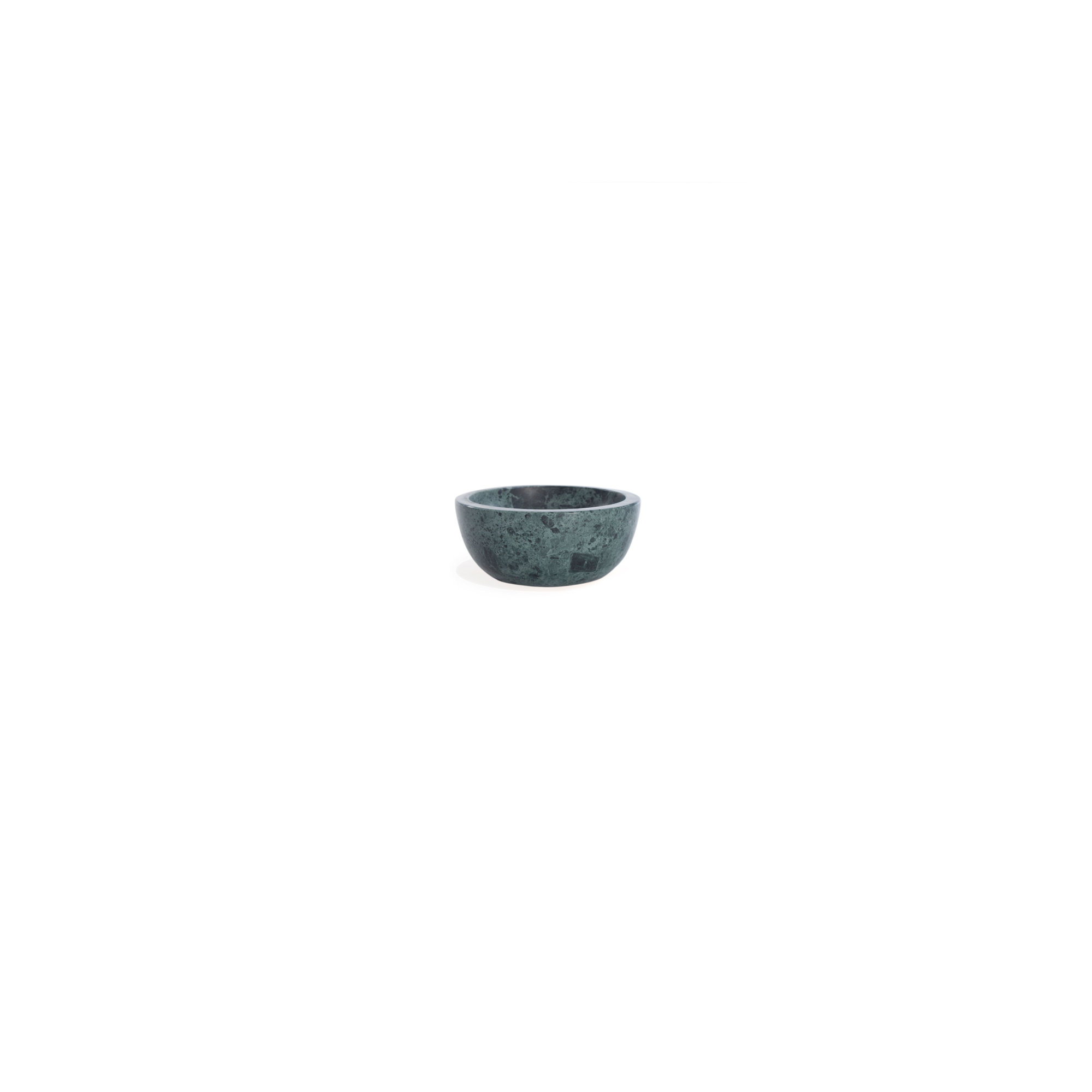 Simple Marble Decorative Bowl 1, 2.5" H x 6.5" W x 6.5" D, Green