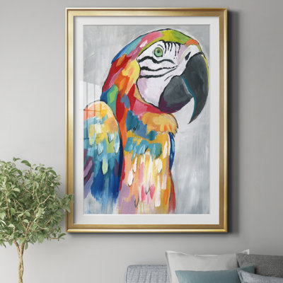 " Vibrant Parrot " Painting Print