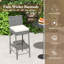 Tabourets de bar en osier de patio-378636424