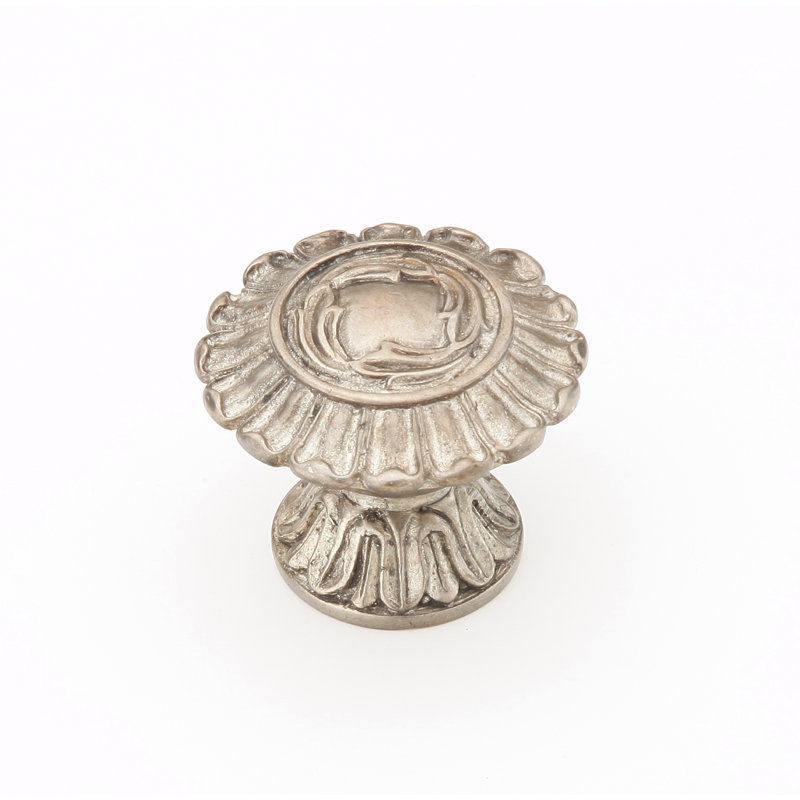 French Round Knob, Monticello Silver
