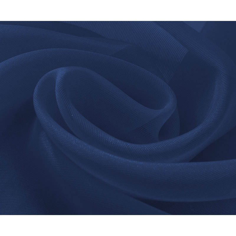 Panneau de rideau de fenêtre uni à oeillets en toile de serie Hills, Bleu marine, L 54 po x L 90 po