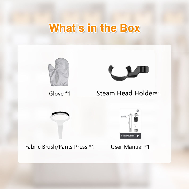 Garment Steamer For Clothes, 2000W Powerful Standing Steamer, 10 Steam Levels, 2.7L Water Tank For 90 Mins Continuous Steaming, Perfect For Commercial And Household Use