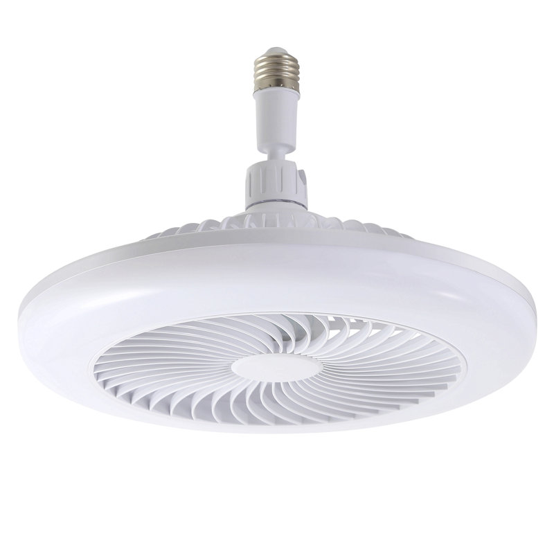 Mini Size 11 Inch Enclosed Socket E26 Ceiling Fan Light 3 Speeds 3 Light Color Dimming And Timing For Small Room Kitchen