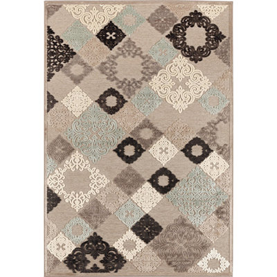 Genova Abstract 65cm X 110cm Area Rug