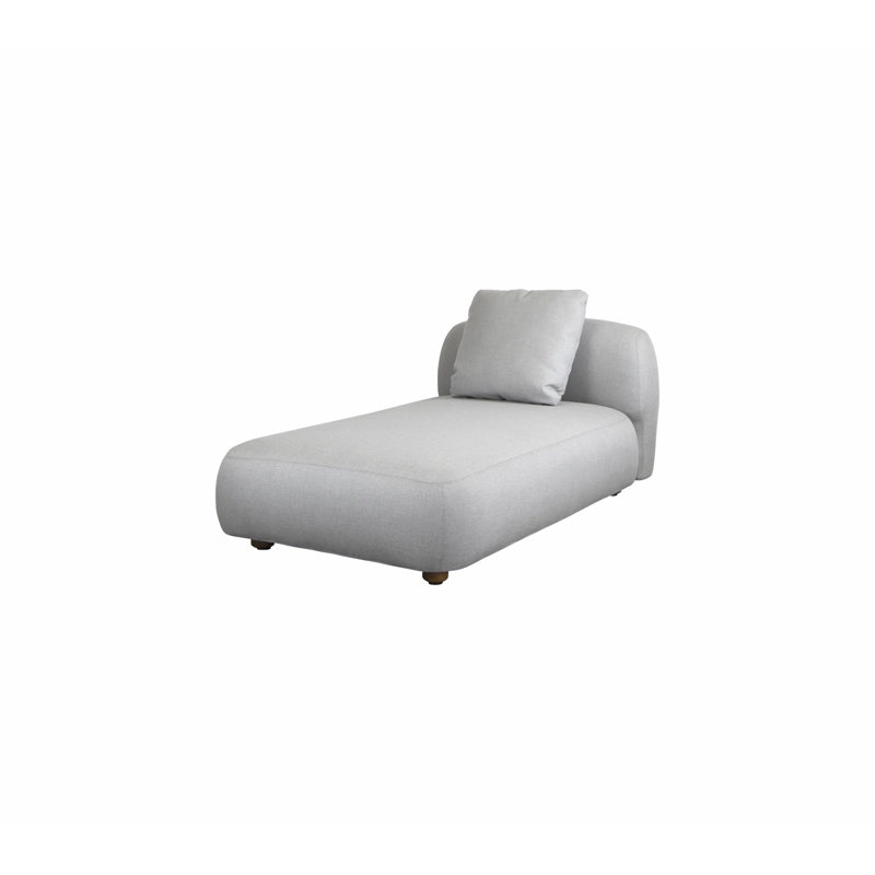 Capture Chaise Lounge Sofa Module, Light Gray