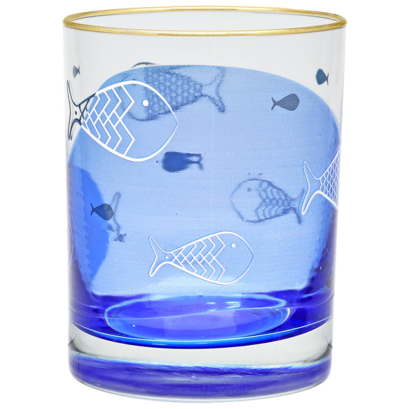 Poivron en verre à double aquarelle 14 oz