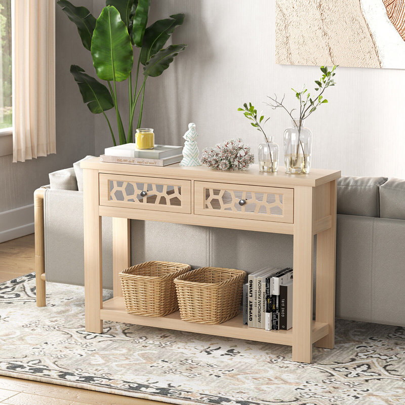 Dubreuze 46.5'' Console Table, Natural