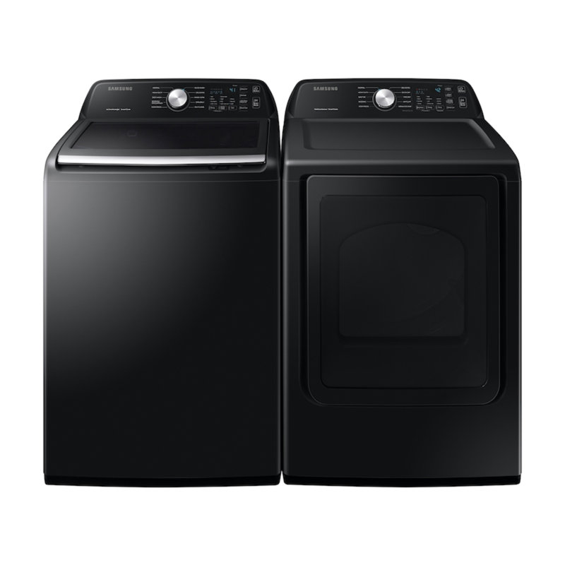 Samsung 4.5 cu. ft. Capacity Top Load Washer with Active WaterJet, Brushed Black