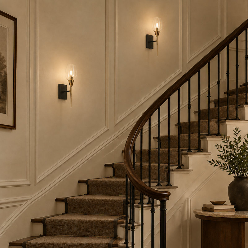 Labonte 1 - Light Dimmable Armed Wall Sconce