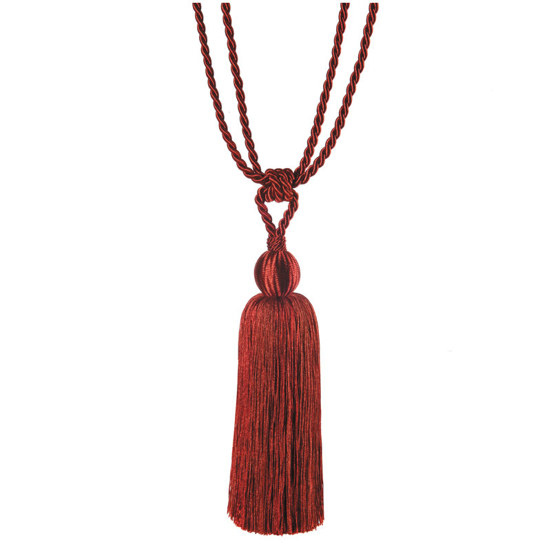 Wurth 73 % Viskose Und 27 % Baumwolle 80cm Curtain Holdback/Tieback, Rusty red