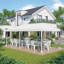 Tente avec auvent Pop Up Outsunny