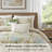 Kiawah Island Taupe 100% Cotton 5-Piece Full/Queen Duvet Cover Set with Throw Pillow-125783248-92278763