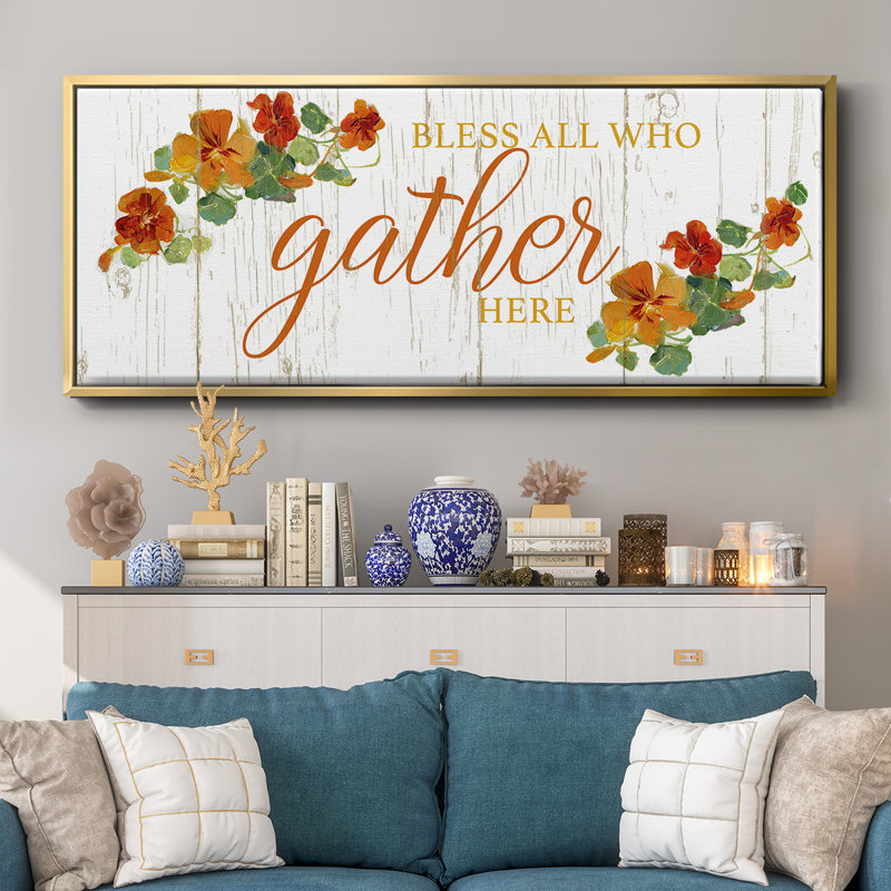 Gather Here- Framed Canvas