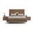 Staci Upholstered Platform Gray Queen Bed-1041822626-1041822627