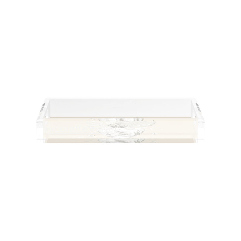 Monkey Large Jungle Acrylic Rectangle Decorative Tray, Green Which, 17"W x 10.5"D x 2"H