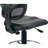 Backed Adjustable Height Ergonomic Lab Stool with Footring Wheels