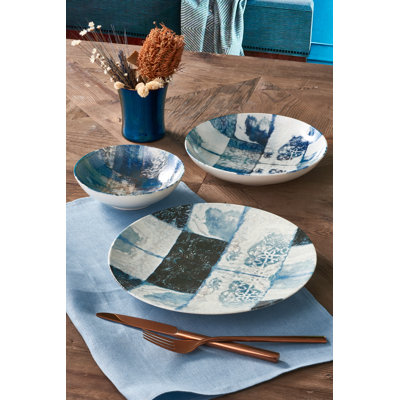 Porcelain China Dinnerware Set 18 Piece - Service for 6