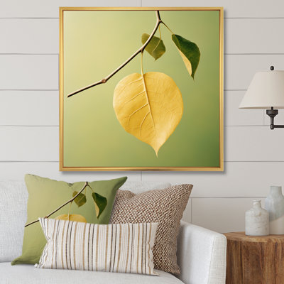 Lumière zen jaune clair sur toile