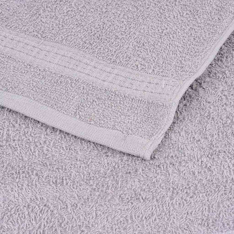 Towel Set 360 Gsm 100% Cotton, 12 Piece Towel Set, Grey