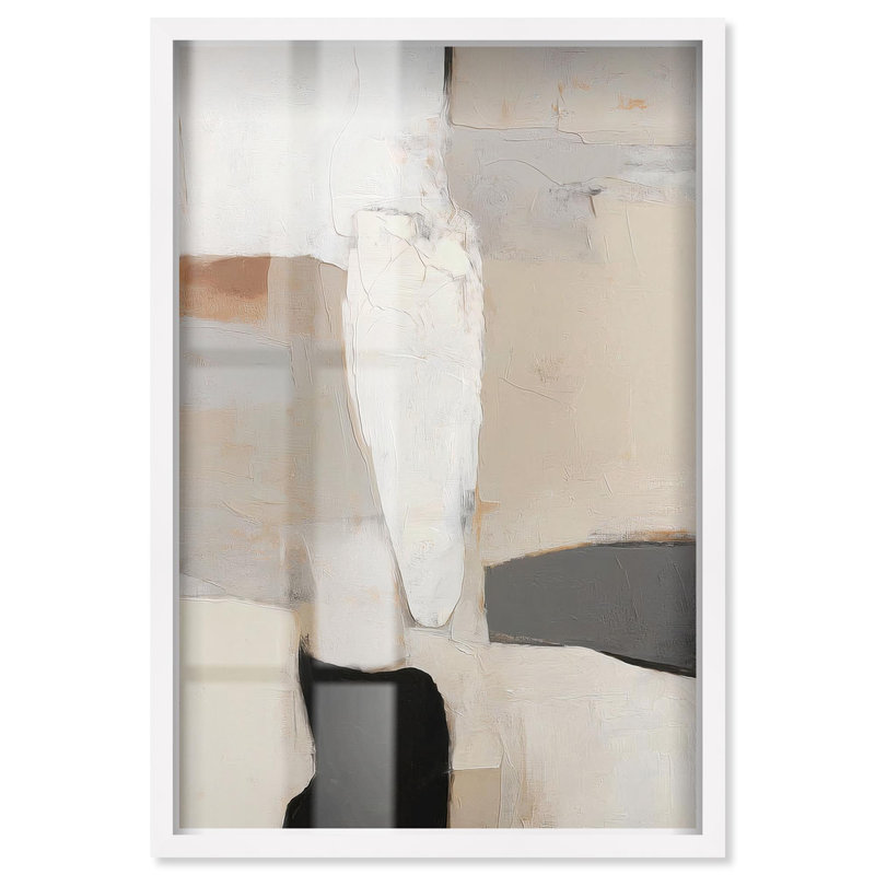 «Antique Wall II Modern Decor Shadowbox» par Art Remedy, H 16 po x l 11 po, Blanc