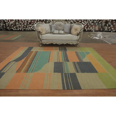 Vegetable Dye Kilim Oriental Area Rug 8x10