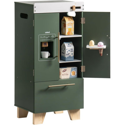 Kitchen Playset Wooden Refrigerator Toy for Kids
