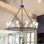 Campana 12 - Light Waggon Wheel Chandelier