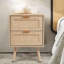 Ahamadou 40cm W Rattan Bedside Table