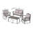 Honolulu 4pc PE Wicker Set (Kd)-1232482970