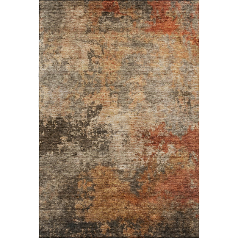 Premium Machine Washable Jessie AMF1216 Abstract Rug, Rectangle 8' x 10'