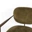 Chaises d'appoint confortables, chaise longue moderne en tissu vert
