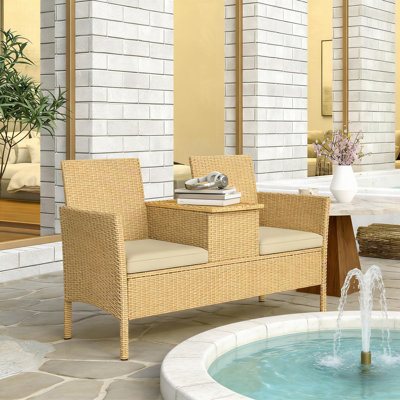 Causeuse de patio, canapé d'extérieur