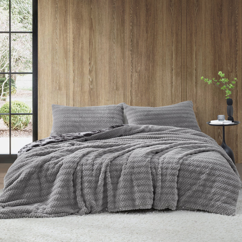 What If Pebbles Were Soft - Ensemble de housse de couette Coma Induction - Gris