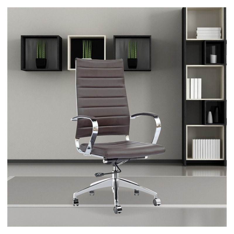 Chaise de conférence Moore, Marron foncé