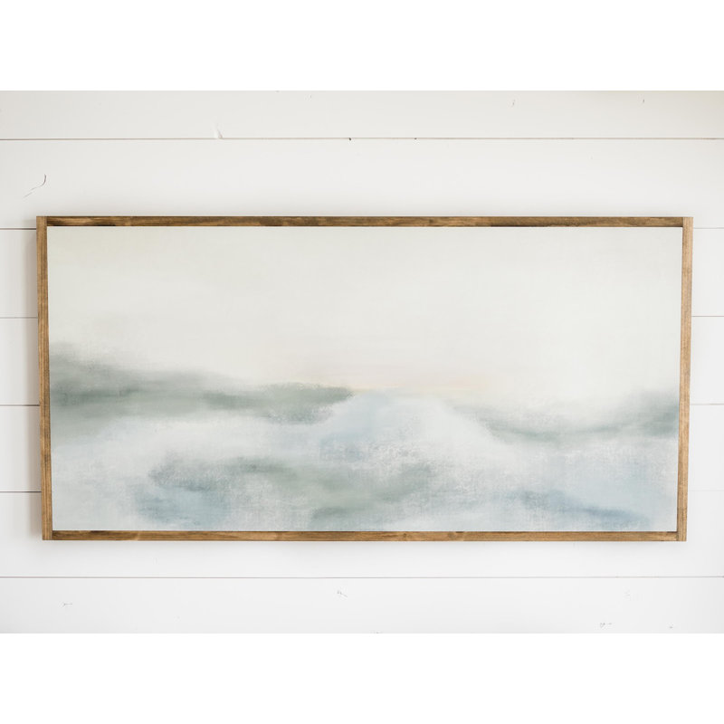Morning Mercies, art mural encadré en bois abstrait, Brun clair