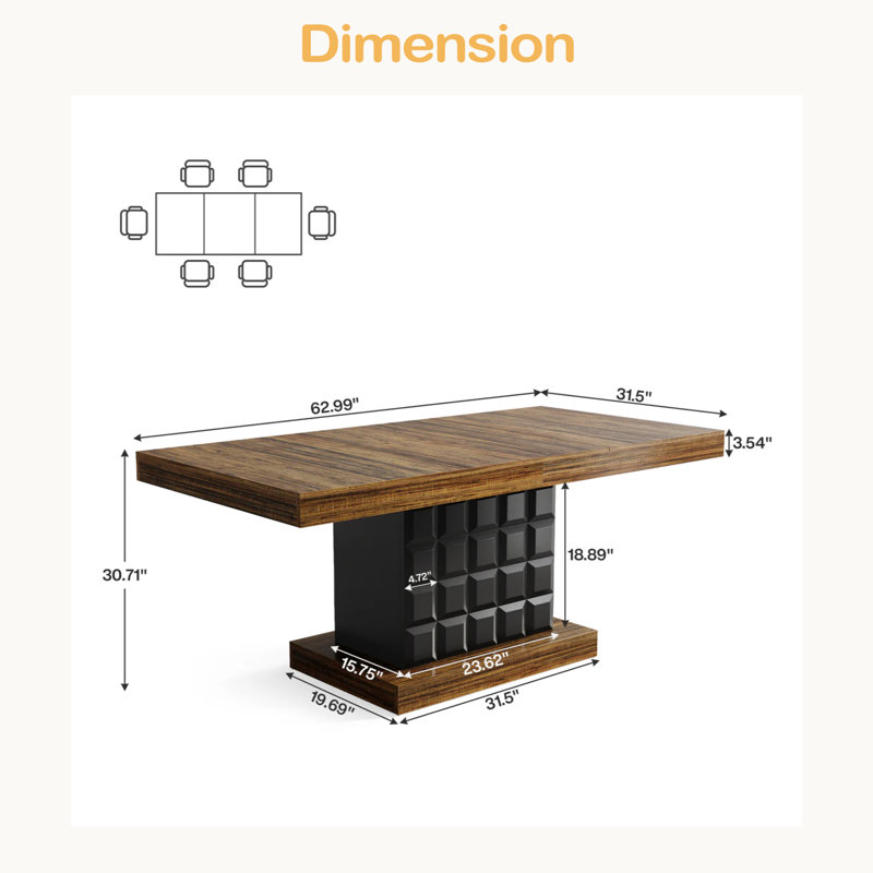 Rectangular Kitchen Table,Chic Dining Table,Coffee Table