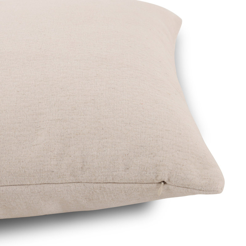 Vienna Pillow Cover & Insert, Laughlin Bone, Square 24"