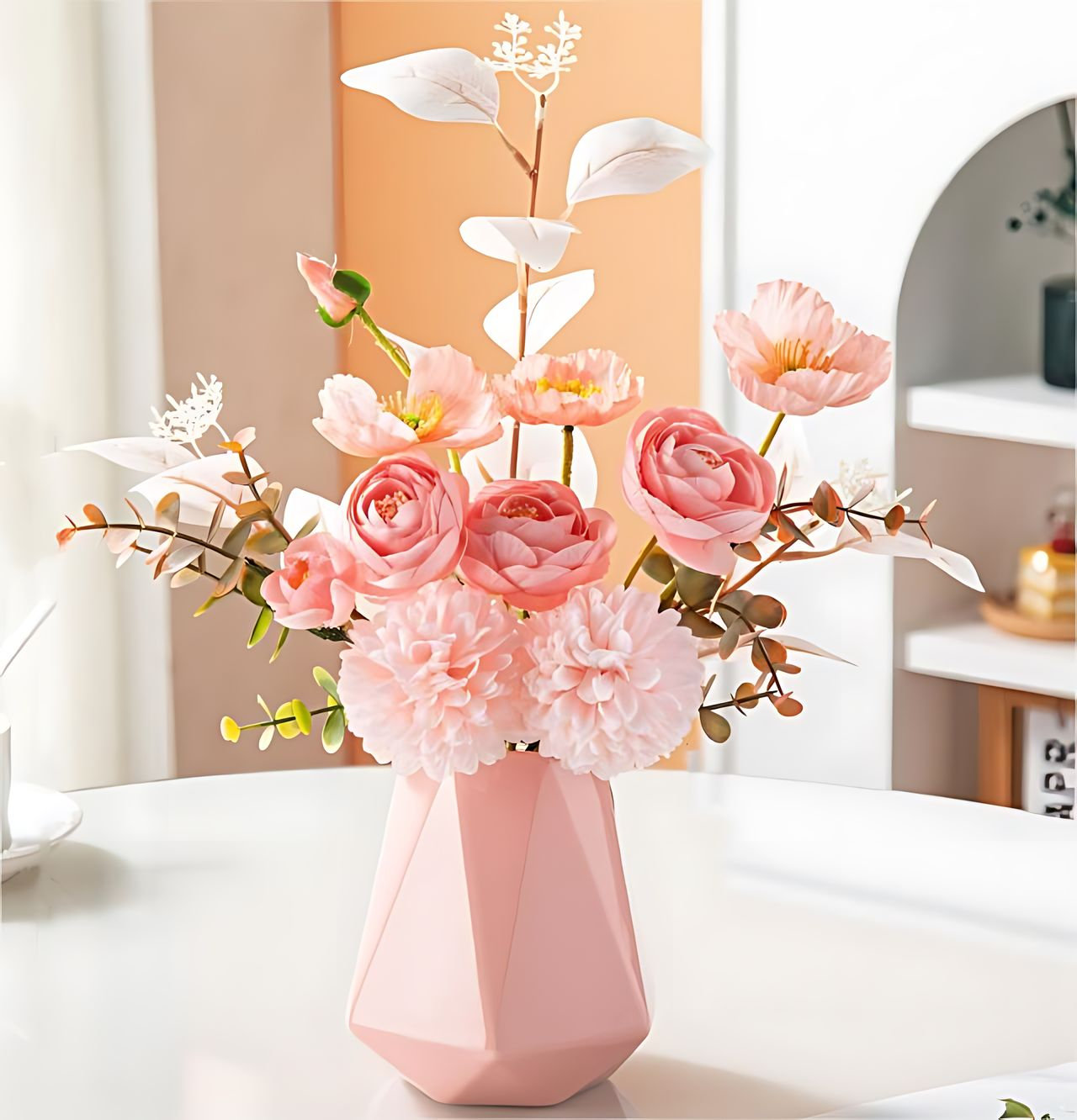 Primrue High-End Ceramic Mixed Assortment Centerpiece in Vase | Wayfair