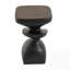 Table d'appoint abstraite à plusieurs niveaux MGO, table de bout sculpturale irrégulière, pré-assemblé non-KD, tabouret d'appoint moderne et intérieur pour l'extérieur
