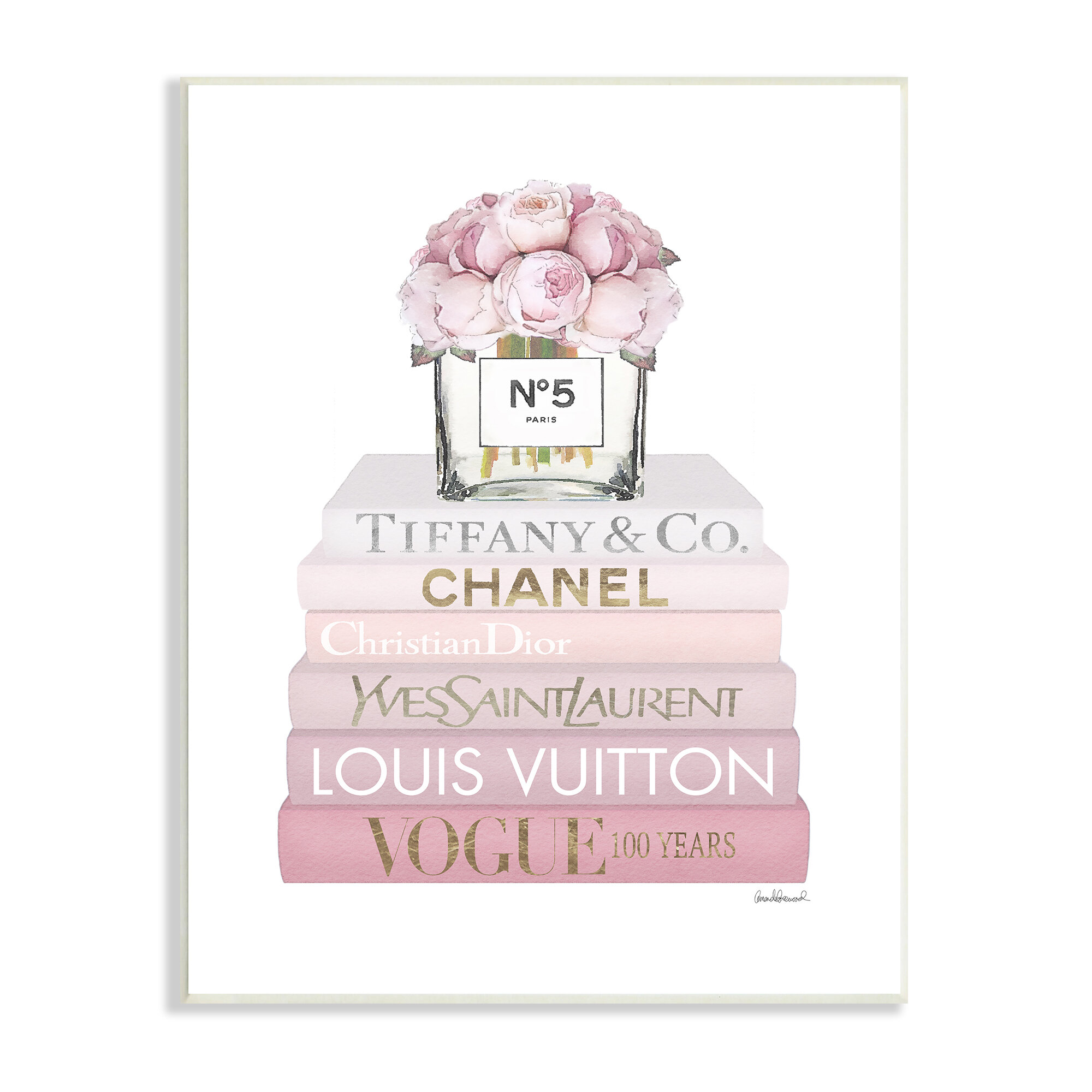 The Stupell Home Decor Collection Pink Fashion Heals with Glam Books and  Rose by Amanda Greenwood Floater Frame Nature Wall Art Print 21 in. x 17  in. ab-574_ffb_16x20 - The Home Depot
