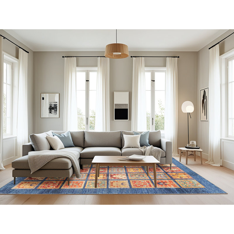 Tapis abstrait moderne 3431, Rectangle 8 pi x 10 pi
