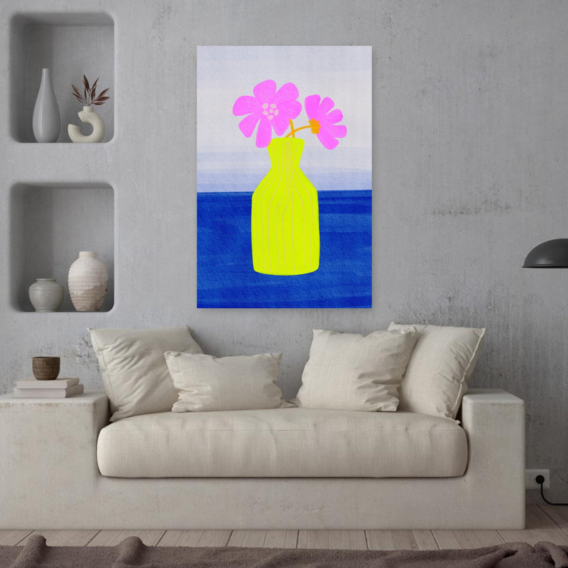 Art floral abstrait vif