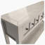 Console rustique en bois avec deux tiroirs de taille différente et une tablette inférieure-510586039