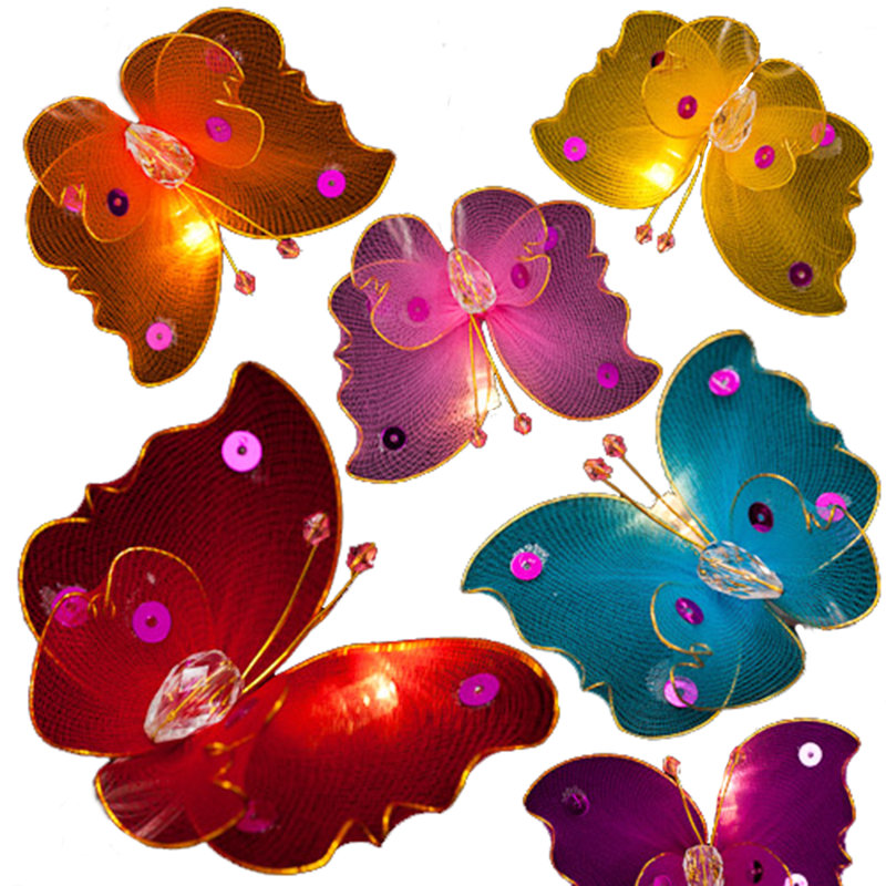 Kelsea LED Sheer Butterfly String Light, Rainbow