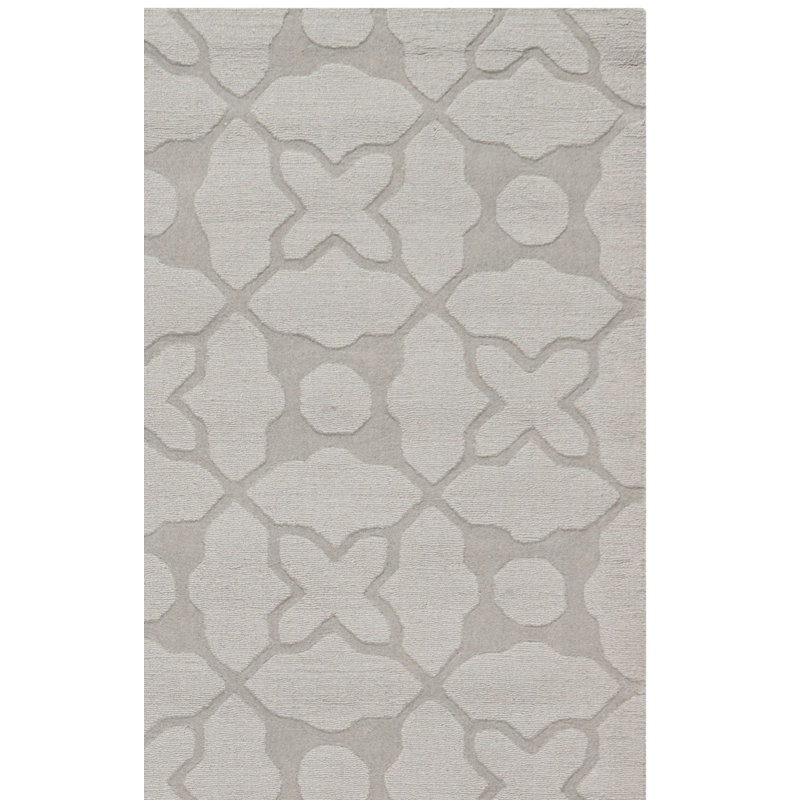 Tapis géométrique en laine tissé à la main Soukup, Rectangle 8 pi 3 po x 11 pi